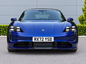 2022 Porsche Taycan Performance Plus 93.4kwh Turbo Auto 4WD 4dr (11kw Charger) in Blue — image 4