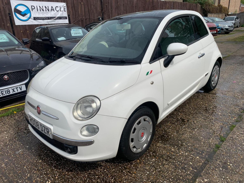 2008 Fiat 500 1.3 Multijet Lounge Euro 4 3dr in White — image 1