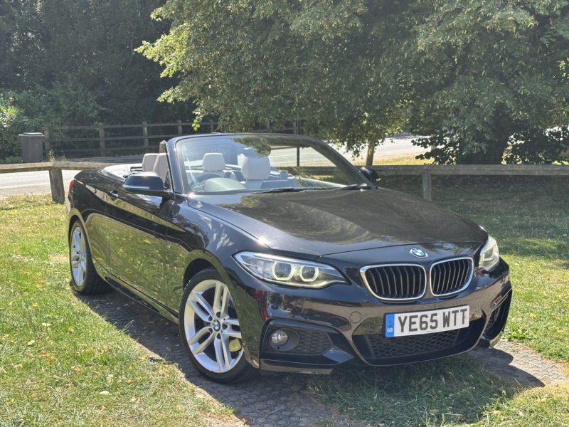 2016 BMW 2 Series 2.0 220d M Sport Convertible in Black — image 1