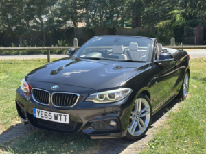 2016 BMW 2 Series 2.0 220d M Sport Convertible in Black — image 2