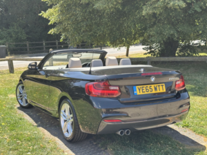 2016 BMW 2 Series 2.0 220d M Sport Convertible in Black — image 3