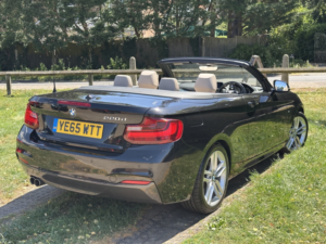 2016 BMW 2 Series 2.0 220d M Sport Convertible in Black — image 4