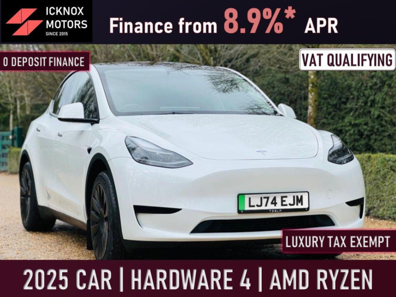 2025 Tesla Model Y Long Range Auto Rwd 5dr in White — image 1