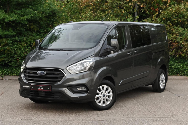 2022 Ford Transit Custom 2.0 320 Ecoblue Limited Crew Van Auto L2 H1 Euro 6 5dr in Grey — image 1