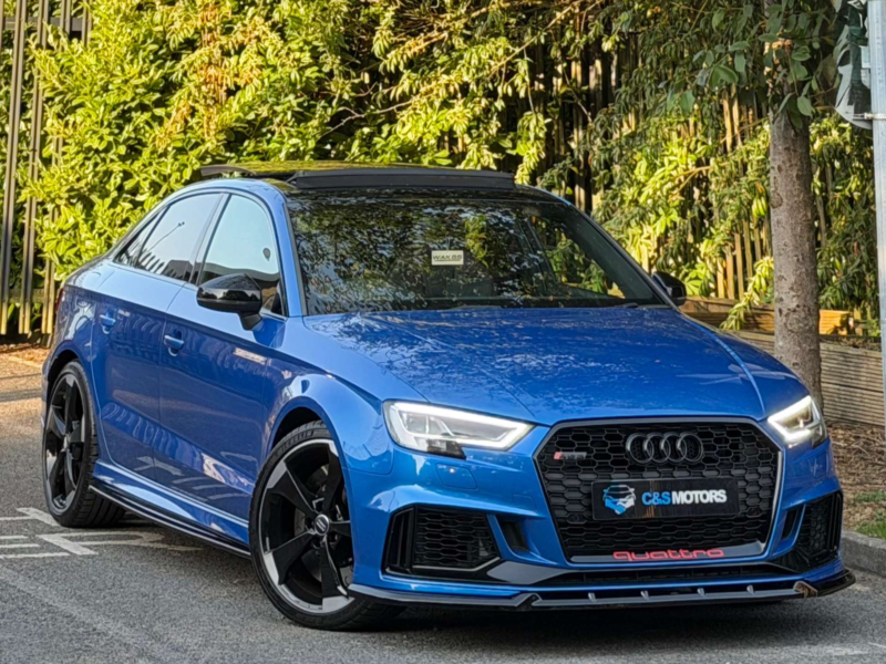 2018 Audi Rs3 2.5 Tfsi Saloon 4dr Petrol S Tronic Quattro Euro 6 (s/s) (400 Ps) in Blue — image 1