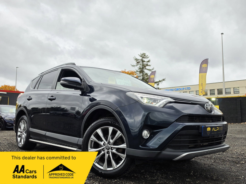 2017 Toyota Rav4 2.0 V-Matic Excel SUV 5dr Petrol CVT 4WD Euro 6 (s/s) (safety Sense, Nav) (151 Ps) in Blue — image 1