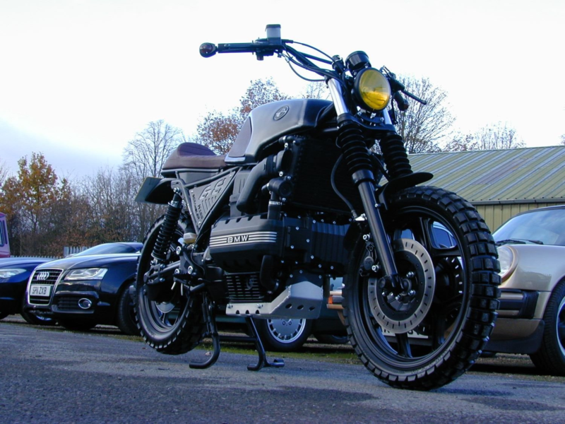 1987 BMW K 100 Ref 8004 Custom Build Flat Tracker Special in Black — image 1