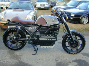 1987 BMW K 100 Ref 8004 Custom Build Flat Tracker Special in Black — image 2
