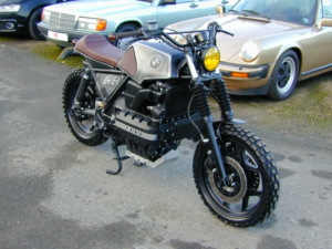 1987 BMW K 100 Ref 8004 Custom Build Flat Tracker Special in Black — image 4