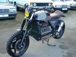 1987 BMW K 100 Ref 8004 Custom Build Flat Tracker Special in Black — image 5