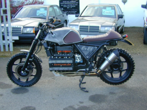 1987 BMW K 100 Ref 8004 Custom Build Flat Tracker Special in Black — image 6