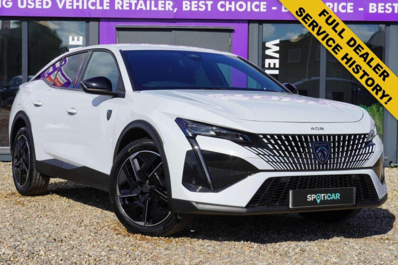 2024 Peugeot 408 1.2 Puretech Gt Fastback Eat Euro 6 (s/s) 5dr in White — image 1