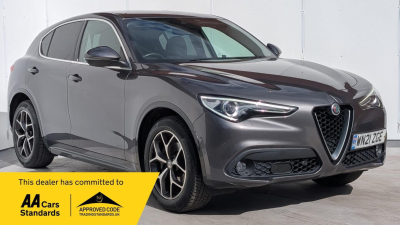 2021 Alfa Romeo Stelvio 2.2 Td Lusso Ti Auto Q4 AWD Euro 6 (s/s) 5dr in Grey — image 1
