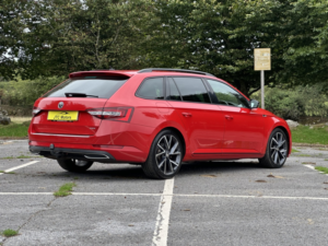 2017 Skoda Superb 2.0 Tdi Cr 190 Sport Line 4x4 Estate Auto, Diesel, Red in Red — image 3