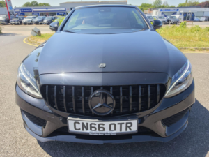 2016 Mercedes-Benz C Class 2.1 C220d Amg Line Cabriolet G-Tronic+ Euro 6 (s/s) 2dr in Black — image 2