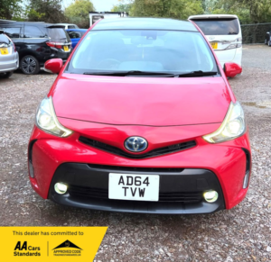 2014 Toyota Prius+ 1.8l Hybrid - Panoramic Dual Sunroof - 7 Seater-Ulez/caz Pass-Free 15months Gold Warranty & 12months Aa Breakdown Cover in Red — image 2