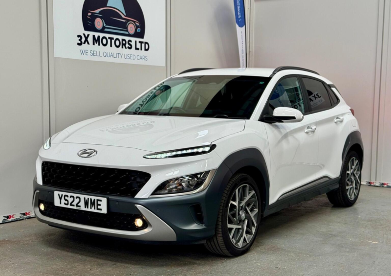 2022 Hyundai Kona 1.6 H-Gdi Premium Dct Euro 6 (s/s) 5dr in White — image 1