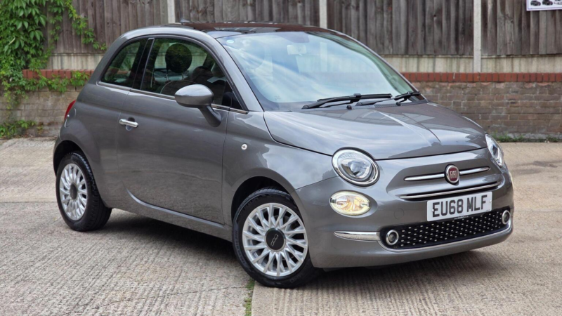 2018 Fiat 500 1.2 Lounge Dualogic Euro 6 (s/s) 3dr in Grey — image 1