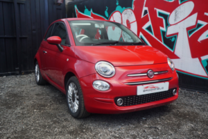 2019 Fiat 500 1.2 Lounge Hatchback 3dr Petrol Dualogic Euro 6 (s/s) (69 Bhp) in Red — image 2