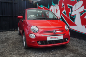 2019 Fiat 500 1.2 Lounge Hatchback 3dr Petrol Dualogic Euro 6 (s/s) (69 Bhp) in Red — image 3
