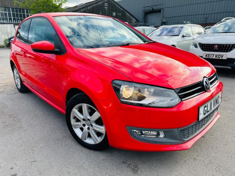 2011 Volkswagen Polo 1.2 Match Euro 5 3dr in Red — image 1