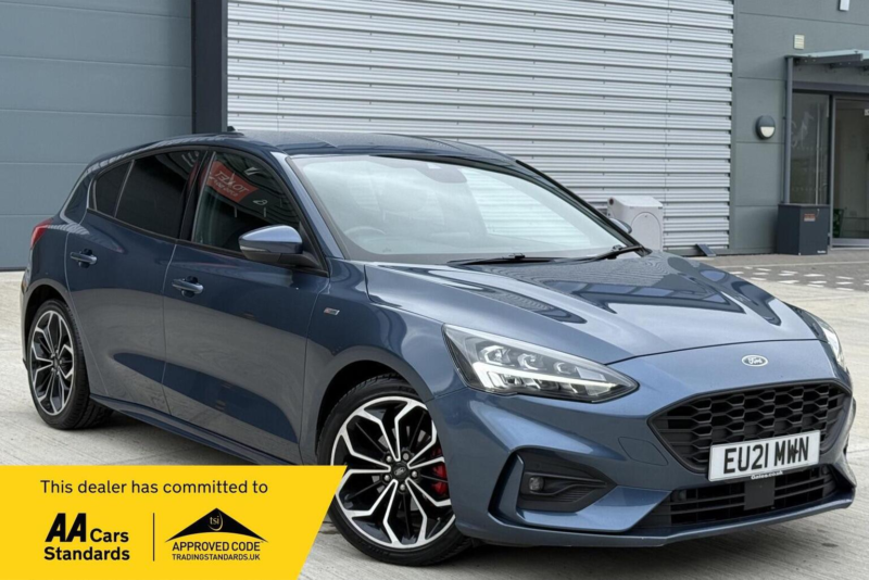 2021 Ford Focus 1.0t Ecoboost Mhev St-Line X Edition Euro 6 (s/s) 5dr in Blue — image 1