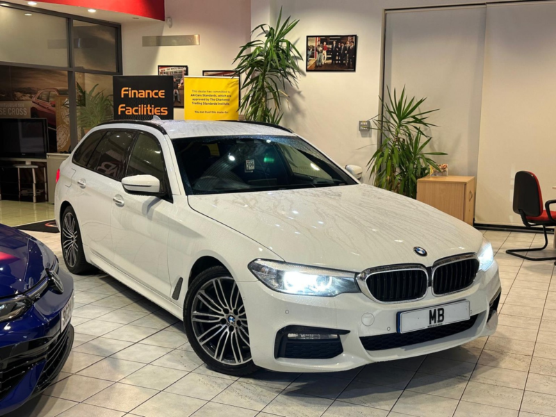 2017 BMW 5 Series 2.0 520d M Sport Touring in White — image 1