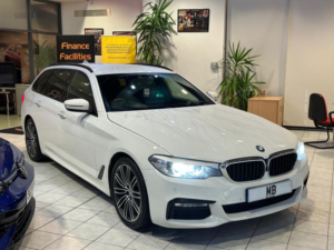 2017 BMW 5 Series 2.0 520d M Sport Touring in White — image 3