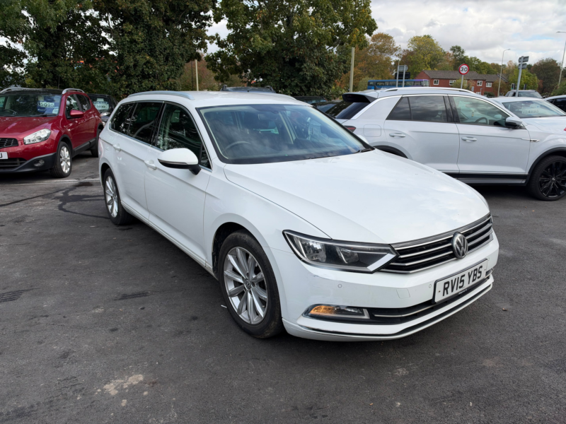 2015 Volkswagen Passat 2.0 Tdi Bluemotion Tech Se Business Estate 5dr Diesel Manual Euro 6 (s/s) (150 Ps) in White — image 1