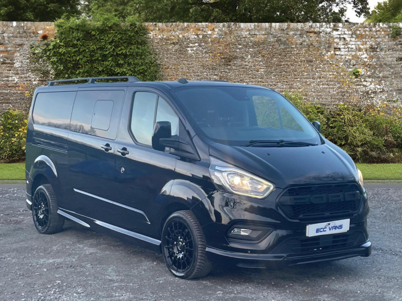 2019 Ford Transit Custom 2.0 320 Ecoblue Limited Crew Van L2 H1 Euro 6 5dr (6 Seat) in Black — image 1