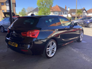 2015 BMW 1 Series 1.5 116d M Sport Auto Euro 6 (s/s) 3dr in Black — image 4