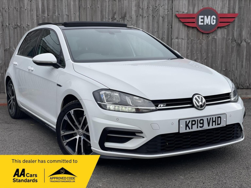 2019 Volkswagen Golf 2.0 Tdi R-Line DSG Euro 6 (s/s) 5dr in White — image 1
