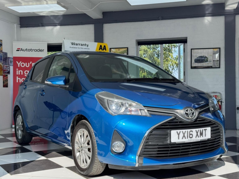 2016 Toyota Yaris 1.33 Dual Vvt-I Icon Euro 6 5dr in Blue — image 1