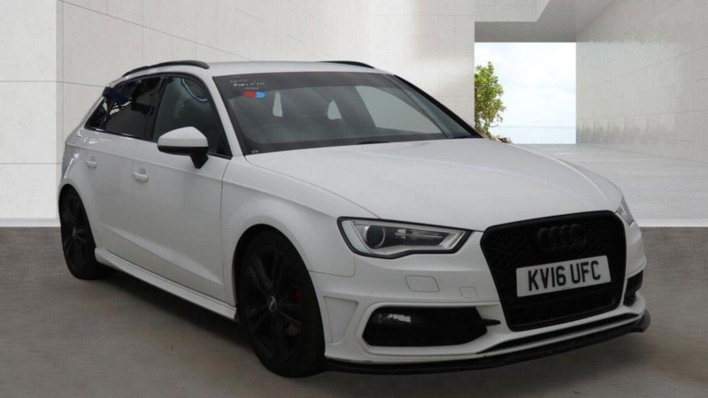2016 Audi A3 1.4 Tfsi S Line Sportback Euro 6 (s/s) 5dr (nav) in White — image 1