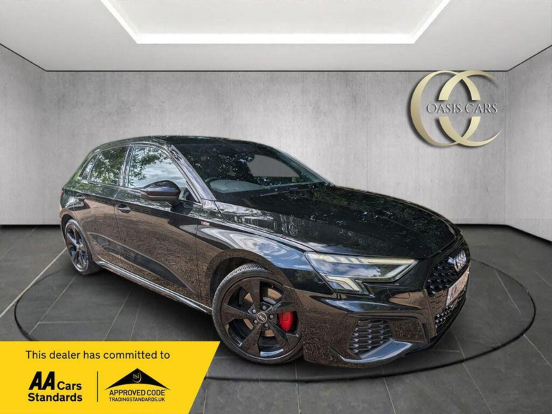 2021 Audi A3 1.5 Tfsi 35 S Line Sportback S Tronic Euro 6 (s/s) 5dr in Black — image 1
