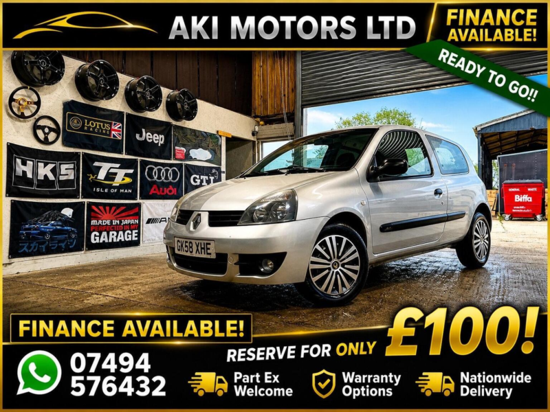 2008 Renault Clio 1.5 Dci Campus Sl15 3dr in Silver — image 1
