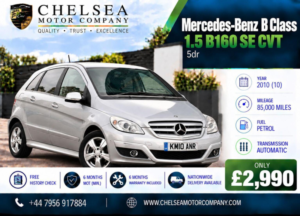2010 Mercedes-Benz B Class 1.5 B160 Se CVT 5dr in Silver — image 2
