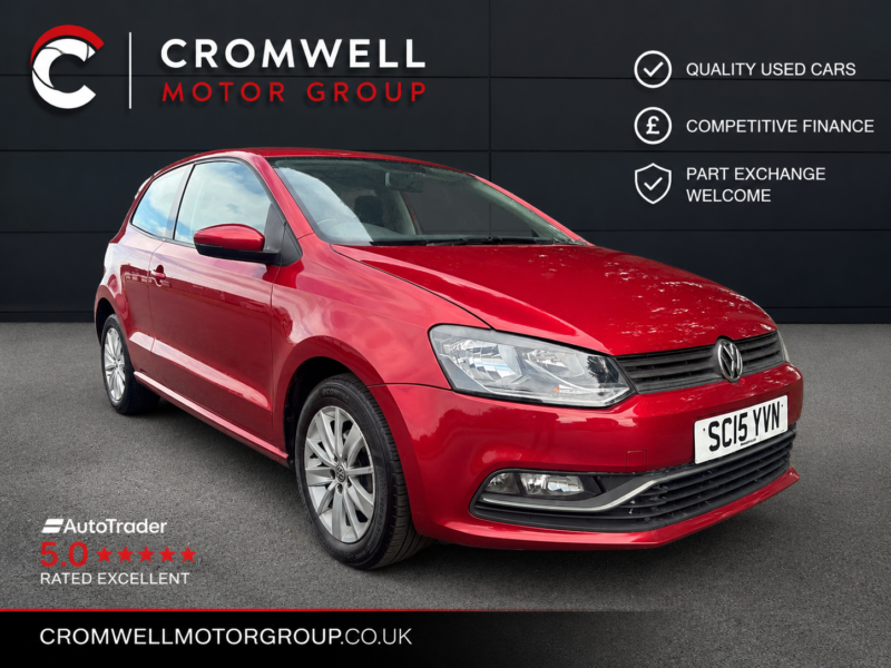 2015 Volkswagen Polo 1.0 Bluemotion Tech Se Hatchback 3dr Petrol Manual Euro 6 (s/s) (60 Ps) in Red — image 1