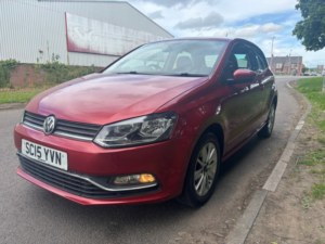 2015 Volkswagen Polo 1.0 Bluemotion Tech Se Hatchback 3dr Petrol Manual Euro 6 (s/s) (60 Ps) in Red — image 3