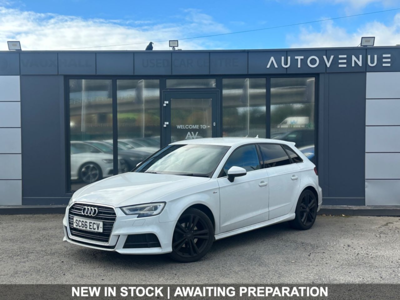 2016 Audi A3 2.0 Tdi S Line Sportback 5dr Diesel Manual Euro 6 (s/s) (150 Ps) in White — image 1