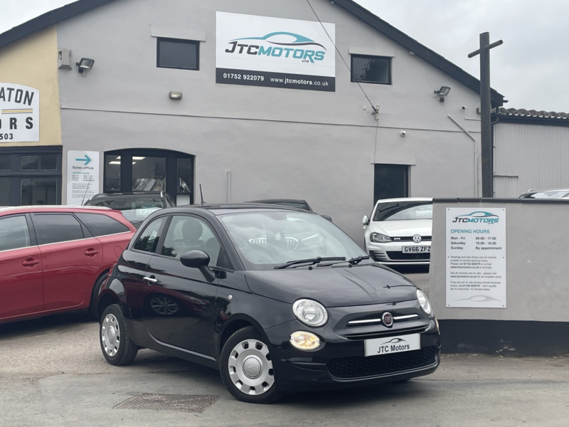 2021 Fiat 500 1.0 Mild Hybrid Pop 3dr Man, Petrol, Black + Amazing Value in Black — image 1