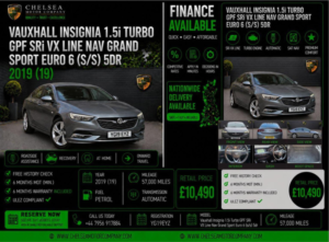 2019 Vauxhall Insignia 1.5i Turbo Gpf Sri Vx Line Nav Grand Sport Euro 6 (s/s) 5dr in Grey — image 2