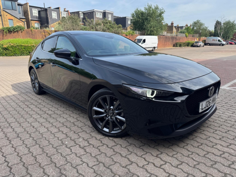 2026 Mazda Mazda3 2.5 E-Skyactiv-G Mhev Exclusive-Line Auto Euro 6 (s/s) 5dr in Black — image 1
