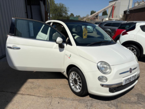 2012 Fiat 500c 1.2 Lounge Euro 5 2dr in White — image 6