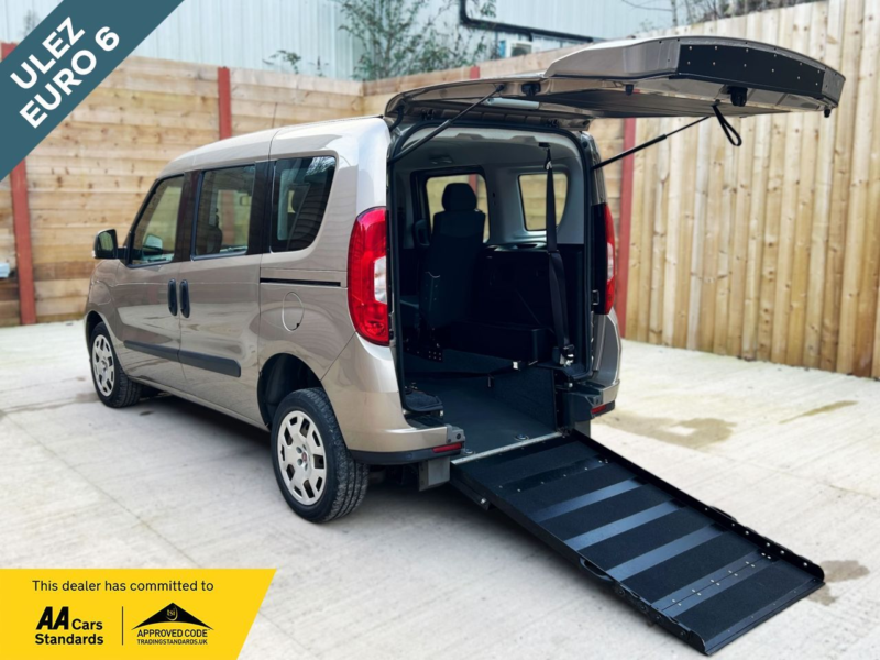 2019 Fiat Doblo 4 SEAT Petrol Wheelchair Accessible Disabled Access Vehicle Wav in Bronze — image 1