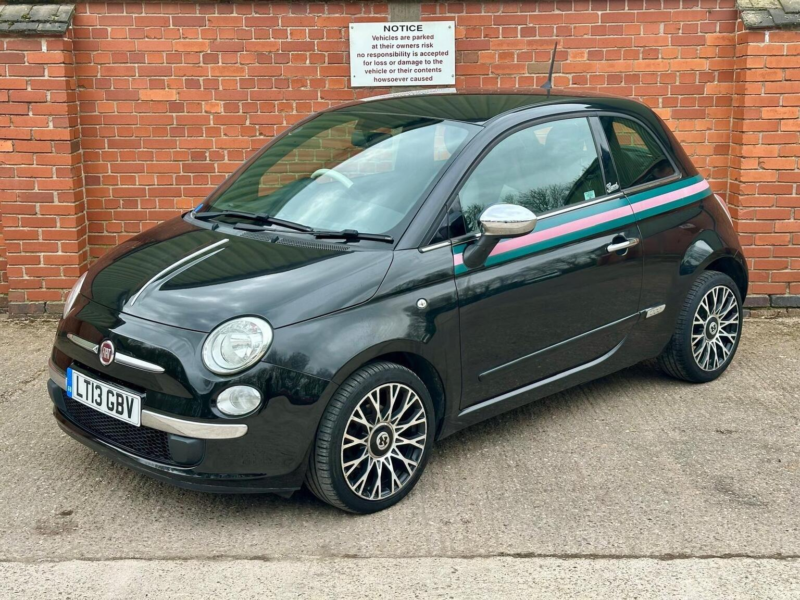 2013 Fiat 500 0.9 Twinair Bygucci Euro 5 (s/s) 3dr in Black — image 1
