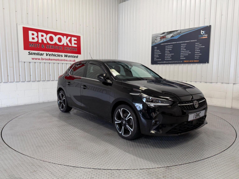 2020 Vauxhall Corsa 1.2 Turbo Elite Nav Premium Euro 6 (s/s) 5dr in Black — image 1