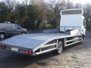 2018 DAF Lf 180 Flat Bed Vehicle Delivery Truck in White — image 5