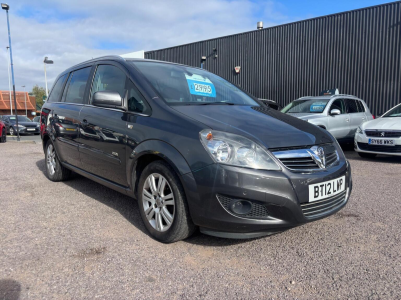 2012 Vauxhall Zafira 1.6 16v Design Euro 5 5dr (snav) in Grey — image 1