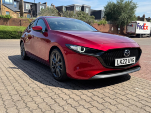 2022 Mazda Mazda3 2.0 E-Skyactiv-G Mhev Sport Lux Euro 6 (s/s) 5dr in Red — image 4